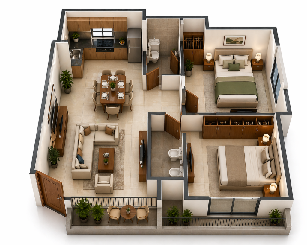 2bhk flats for sale in manikonda
